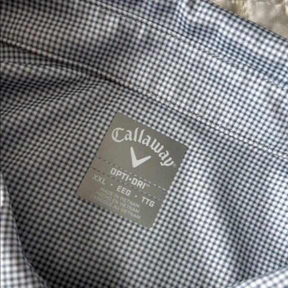 Callaway Gray and Blue Polo Shirt Classic Style - Picture 2 of 5